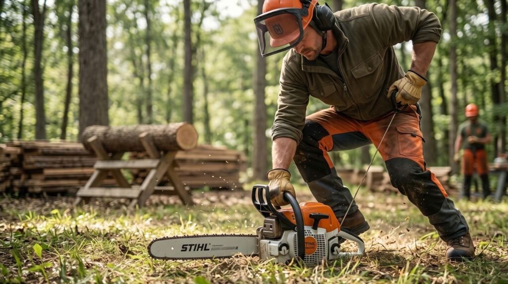 How to Use a Chainsaw to Cut Wood